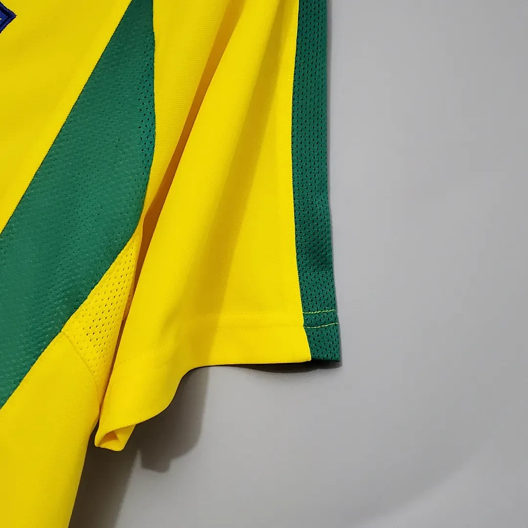 2002 Retro Brazil Soccer Jersey Home - Image 8