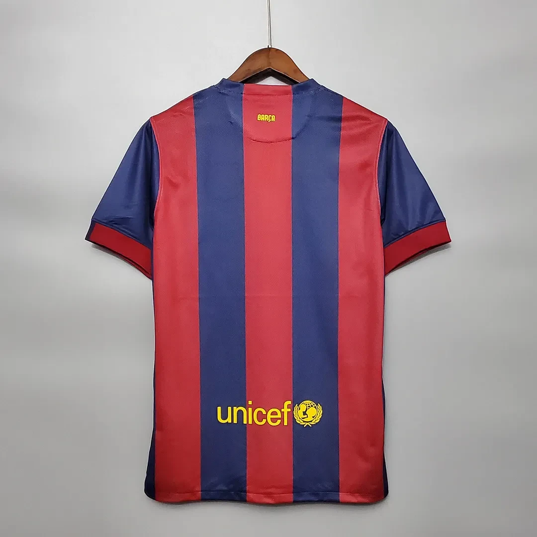 2014/2015 Ретро Barcelona Футбольная футболка Домашняя Тайское качество 1:1 — изображение 2