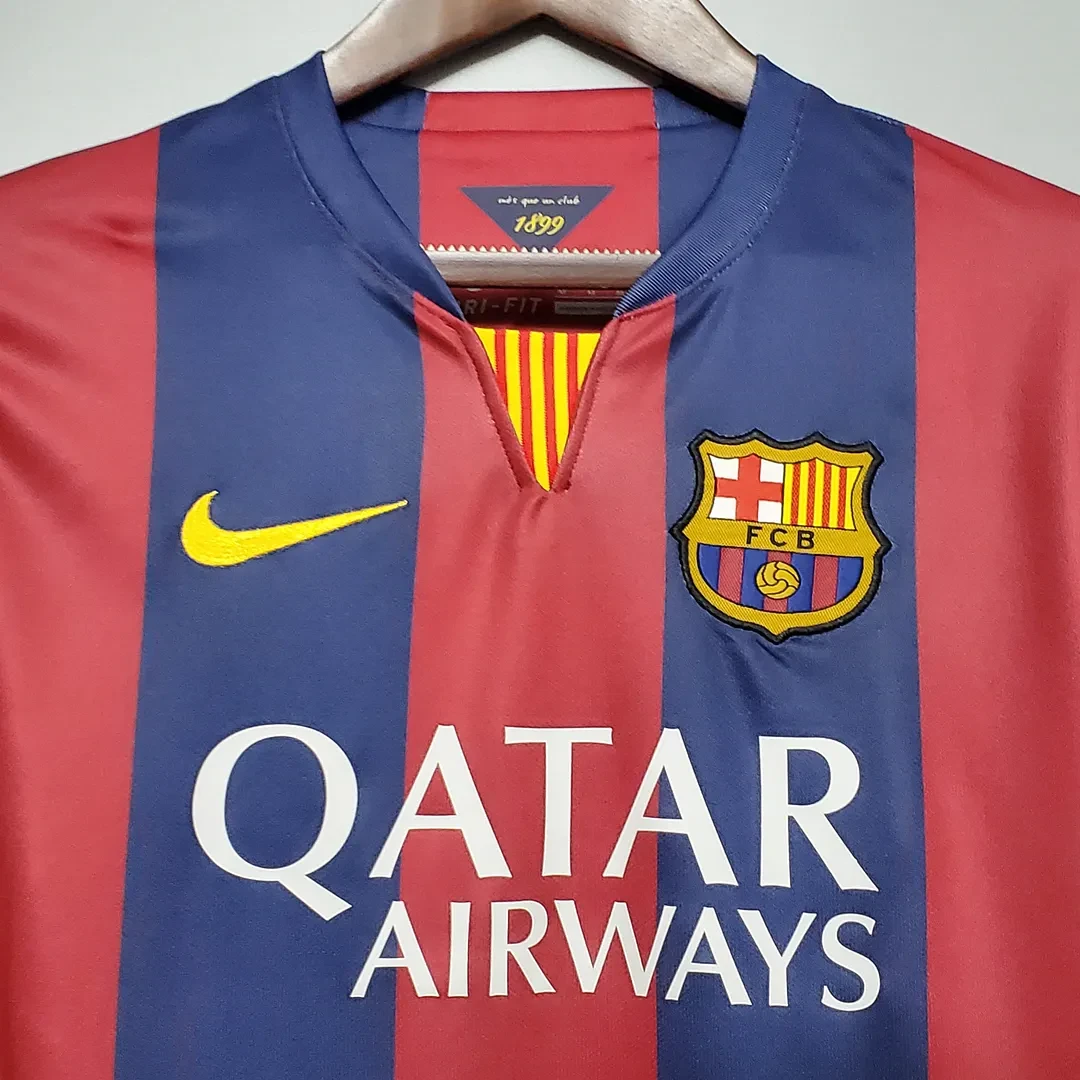 2014/2015 Ретро Barcelona Футбольная футболка Домашняя Тайское качество 1:1 — изображение 3