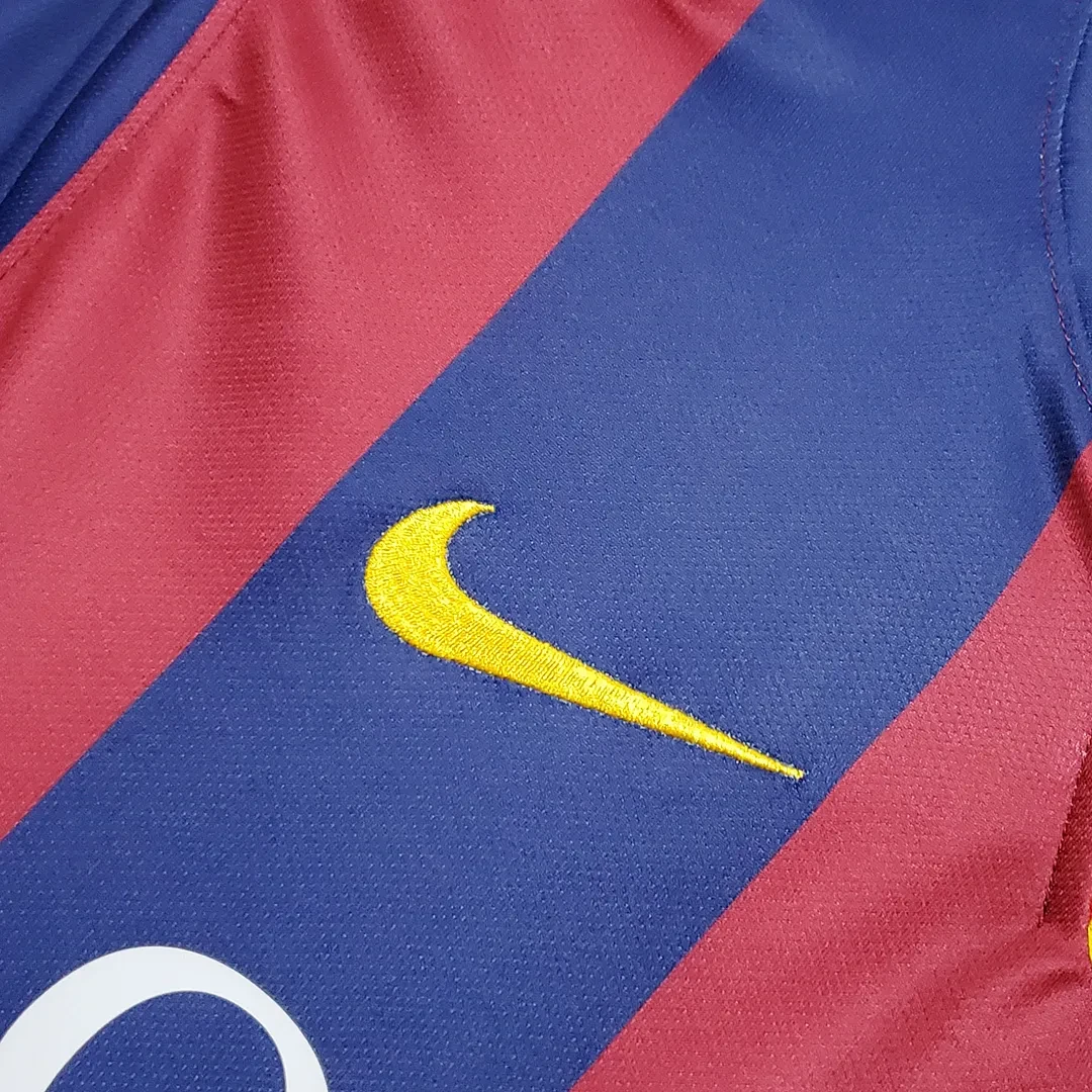 2014/2015 Ретро Barcelona Футбольная футболка Домашняя Тайское качество 1:1 — изображение 4