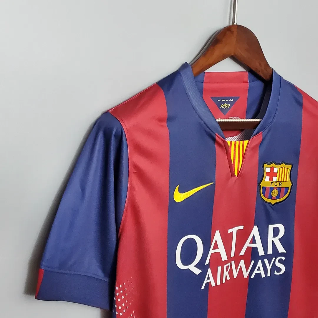 2014/2015 Ретро Barcelona Футбольная футболка Домашняя Тайское качество 1:1 — изображение 6