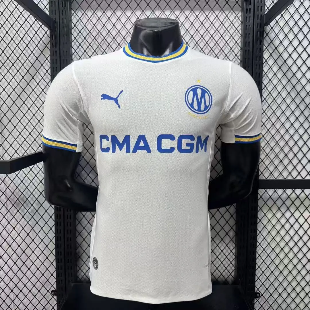 2026-2027 Oyuncu versiyonu Olympique de Marseille İç saha Futbol forması 1:1 Tayland kalitesi