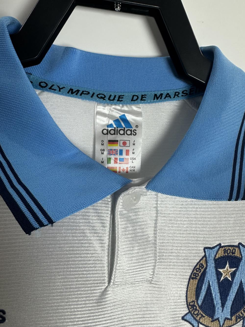 1998-1999 Retro Olympique de Marseille Home Football Jersey 1:1 Thai Quality - Image 3