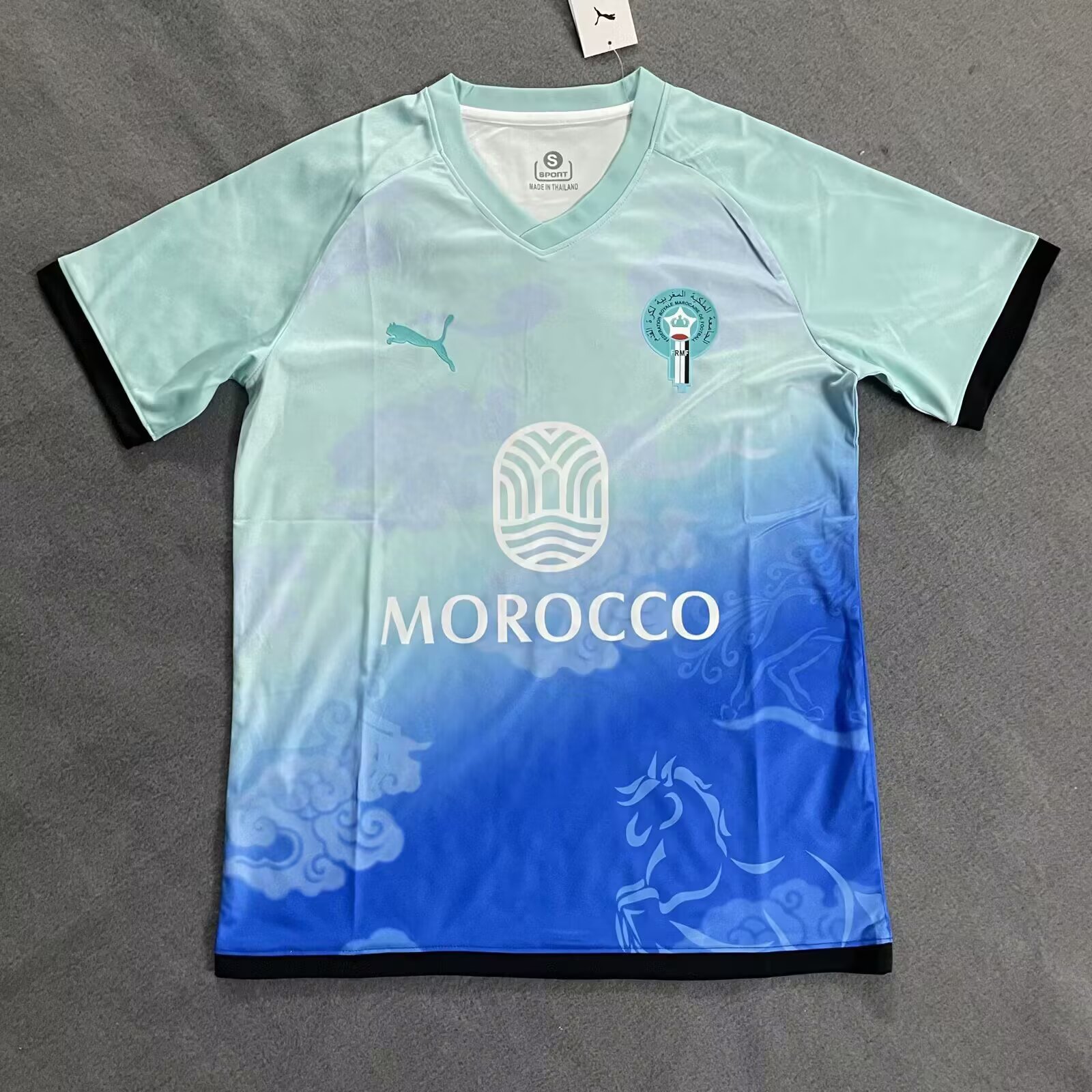 2025/2026 Marokko Nationaal elftal Speciale editie Blauw en Groen Voetbalshirt 1:1 Thaise kwaliteit