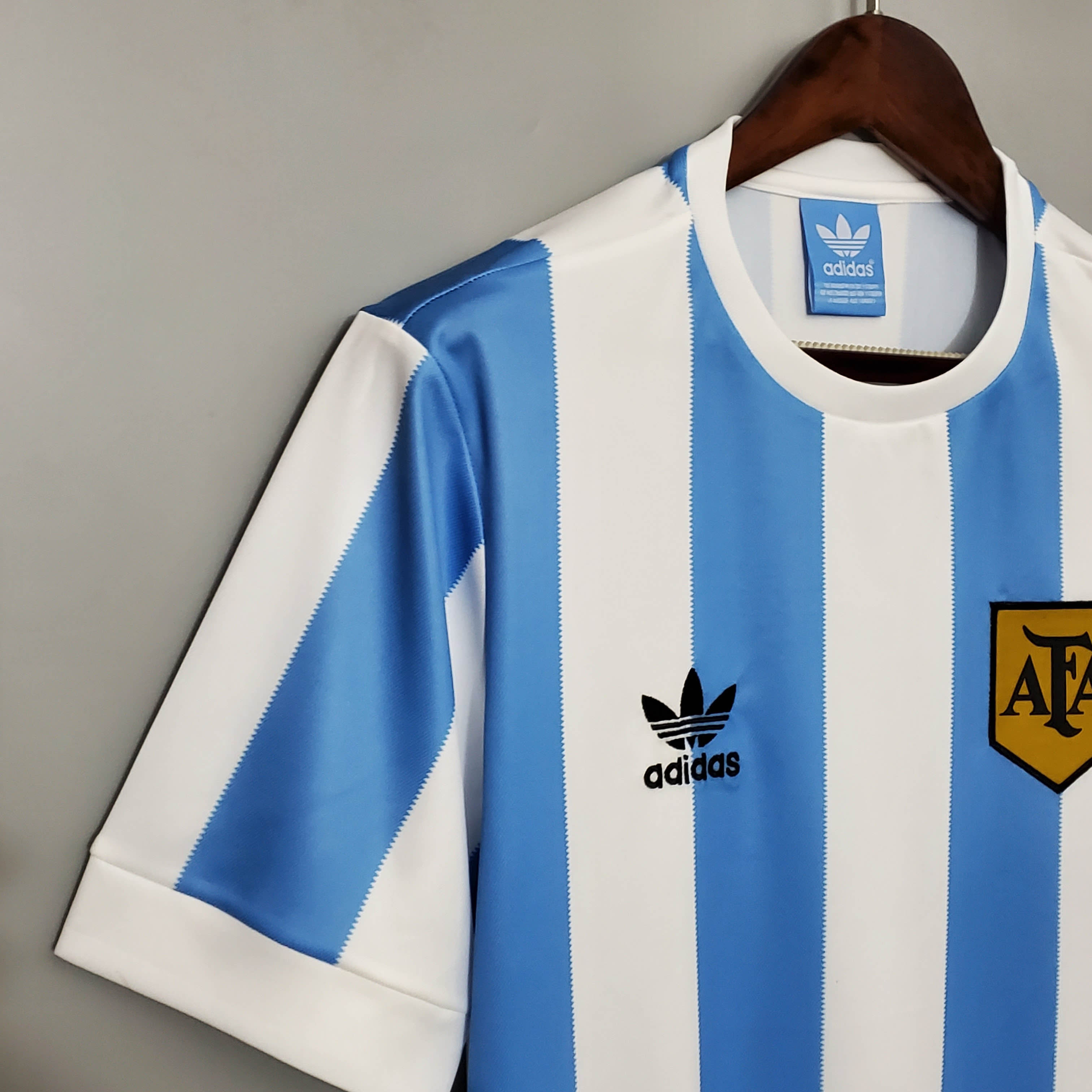 1978 Retro Argentinië Nationaal elftal Thuis Shirt - Afbeelding 7