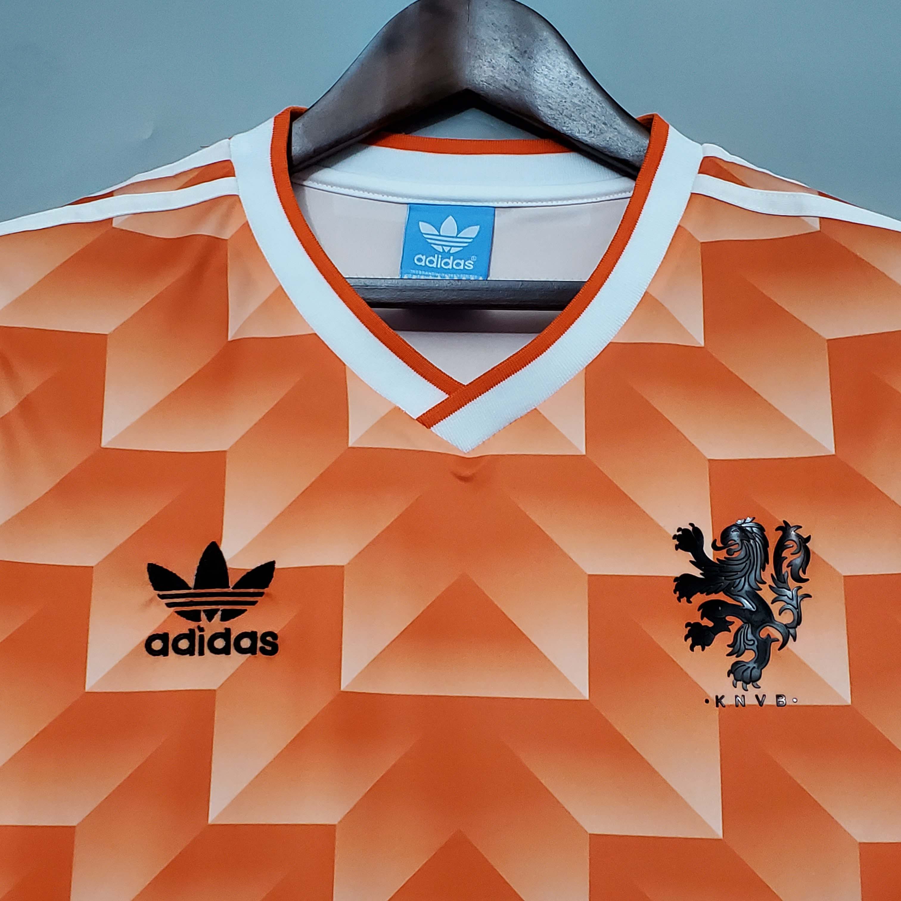 1988 Retro Paesi Bassi Casa Maglia da calcio Qualità thai 1:1 - immagine 3