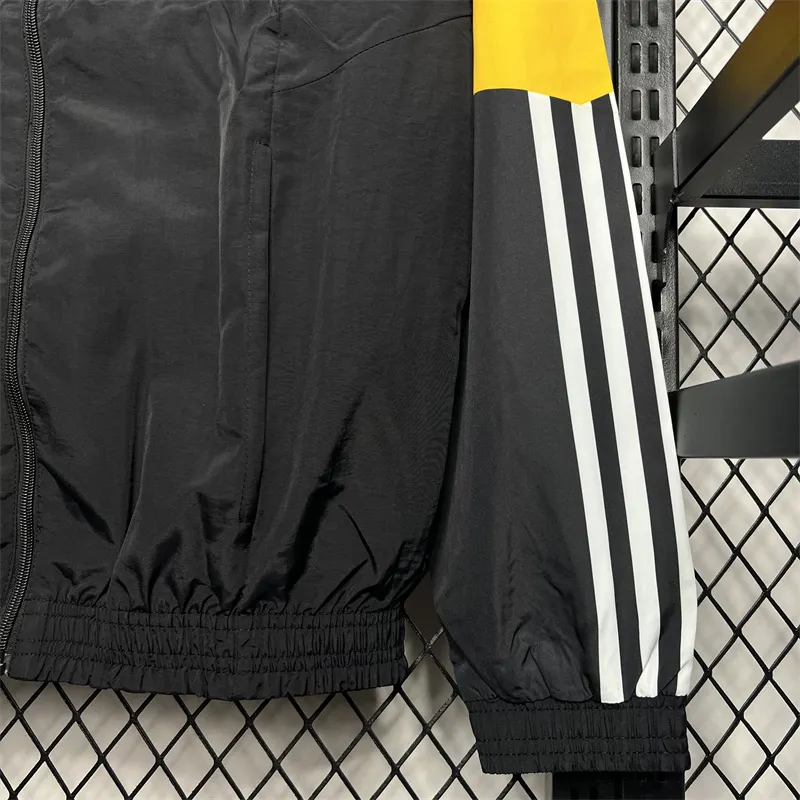 2024-2025 Germany Windbreaker Soccer Jersey Black - Image 6