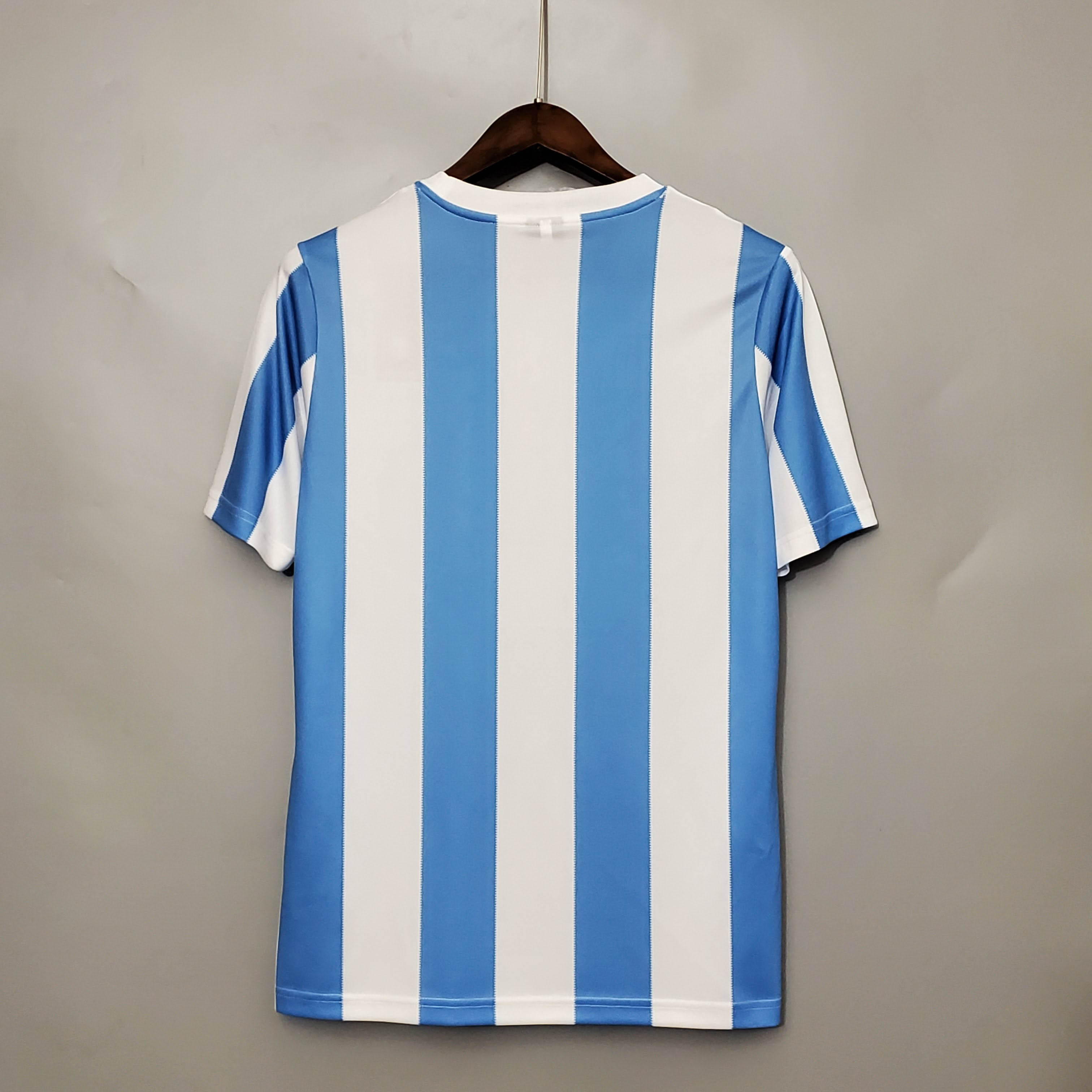 1986 Retro Argentinië Nationaal elftal Thuis Shirt - Afbeelding 2
