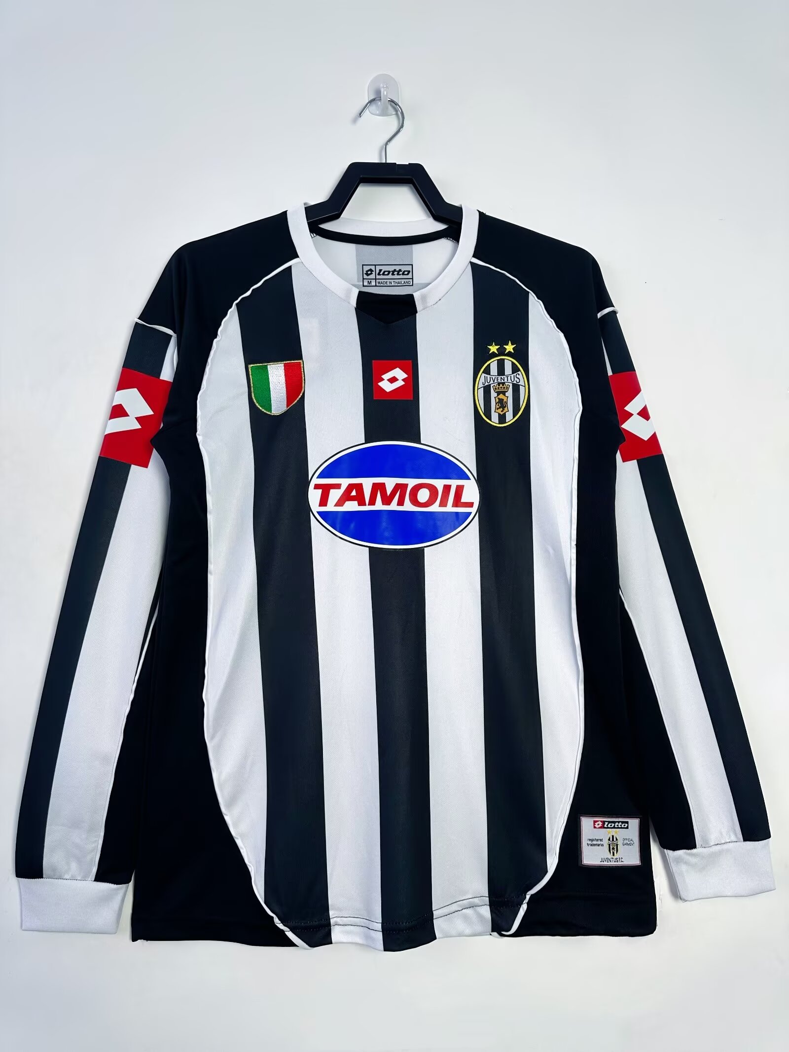 2002/2003 Retro Juventus Uzun kollar İç saha Futbol forması 1:1 Tayland kalitesi