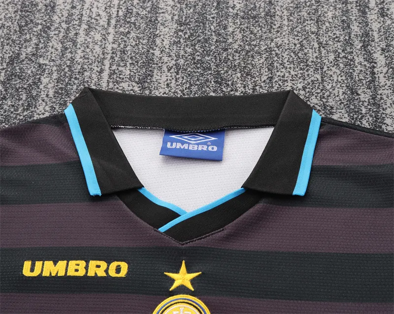 1997/1998 Retro Inter Milan Terza Trasferta Maglia da calcio Qualità thai 1:1 Taglia bambino - immagine 3
