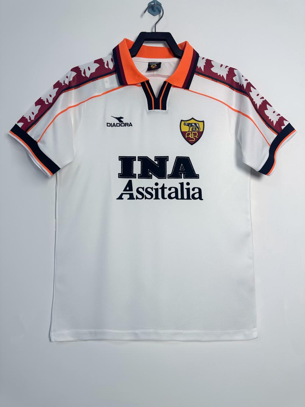 1998-1999 Retro Roma Auswärts Fußballtrikot 1:1 Thai-Qualität