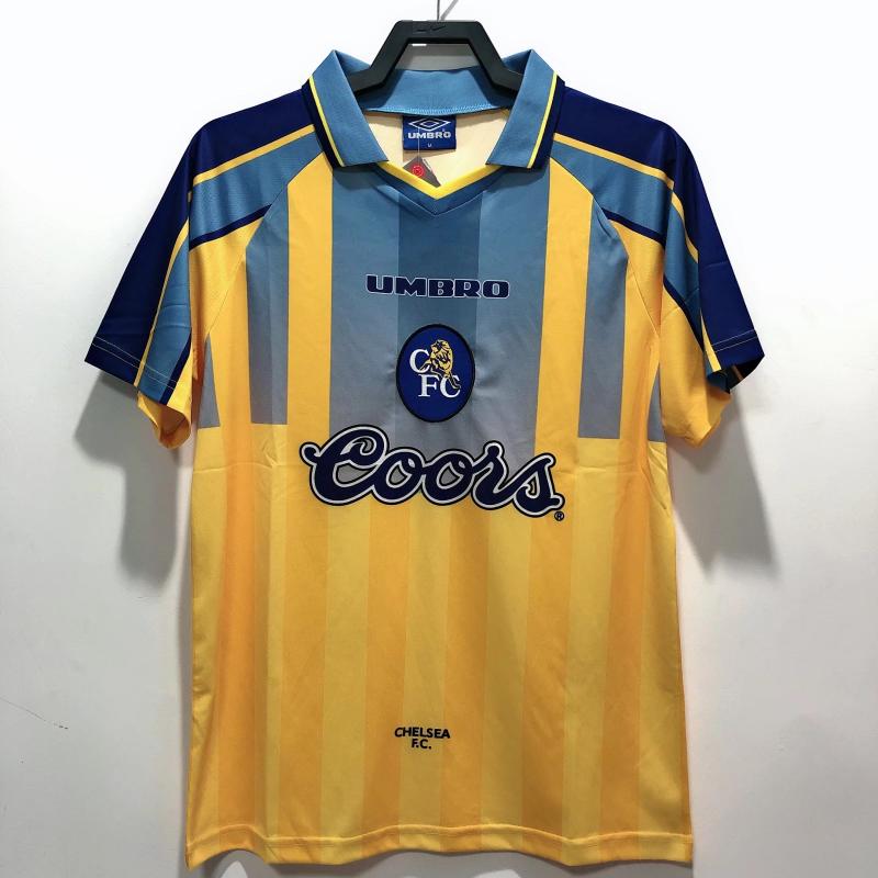 1995/1997 Retro Chelsea Tercera Visitante Camiseta de fútbol Calidad tailandesa 1:1