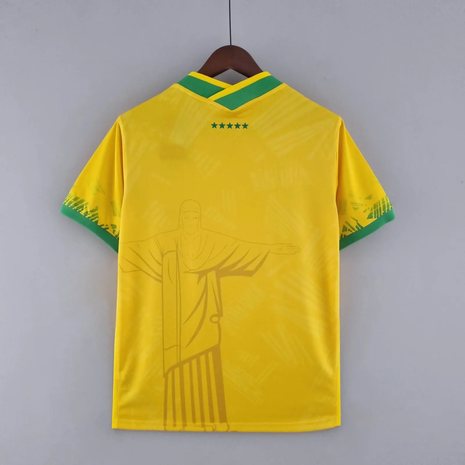 2022 Brazil Classic Soccer Jersey Yellow - Image 3