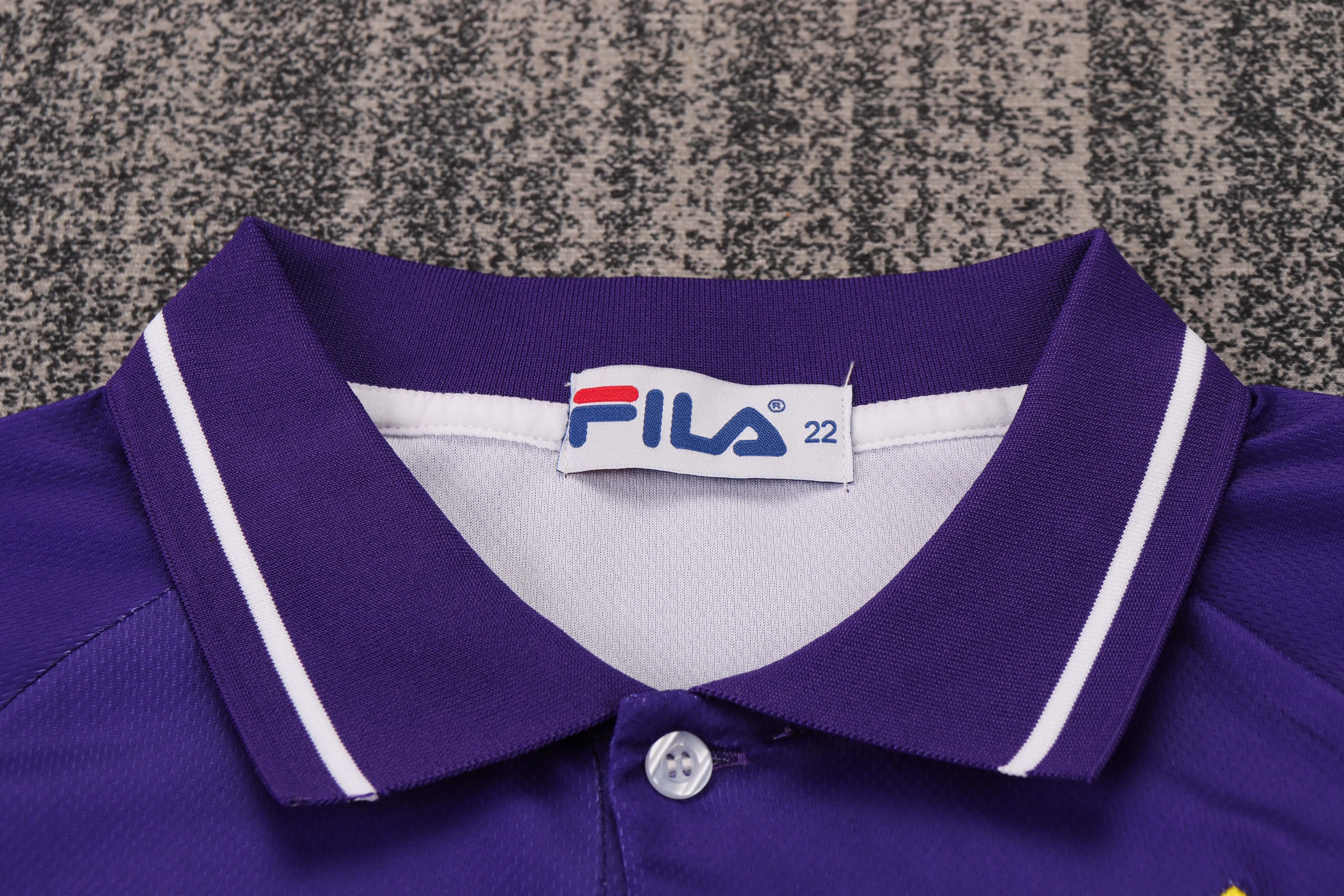 1999-2000 Retro Fiorentina Heim Fußballtrikot 1:1 Thai-Qualität Kindergröße – Bild 3