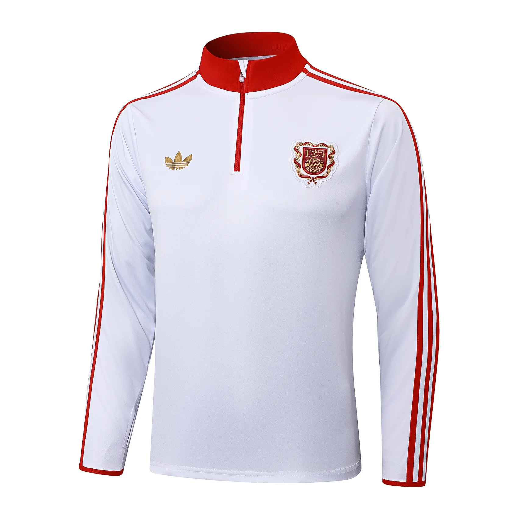 2025/2026 Bayern Munich Agasalho meia-ziper 120th Edição aniversário Camisa de futebol Qualidade tailandesa 1:1 Conjunto - Image 2