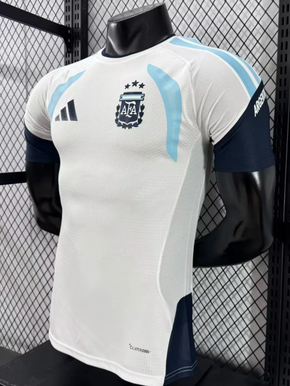 2026-2027 Versione giocatore Argentina Tuta da allenamento Bianco Maglia da calcio Qualità thai 1:1 - immagine 4