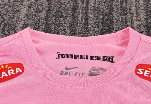 2012/2013 Langarm Retro Santos Rosa Fußballtrikot 1:1 Thai-Qualität Kindergröße – Bild 4