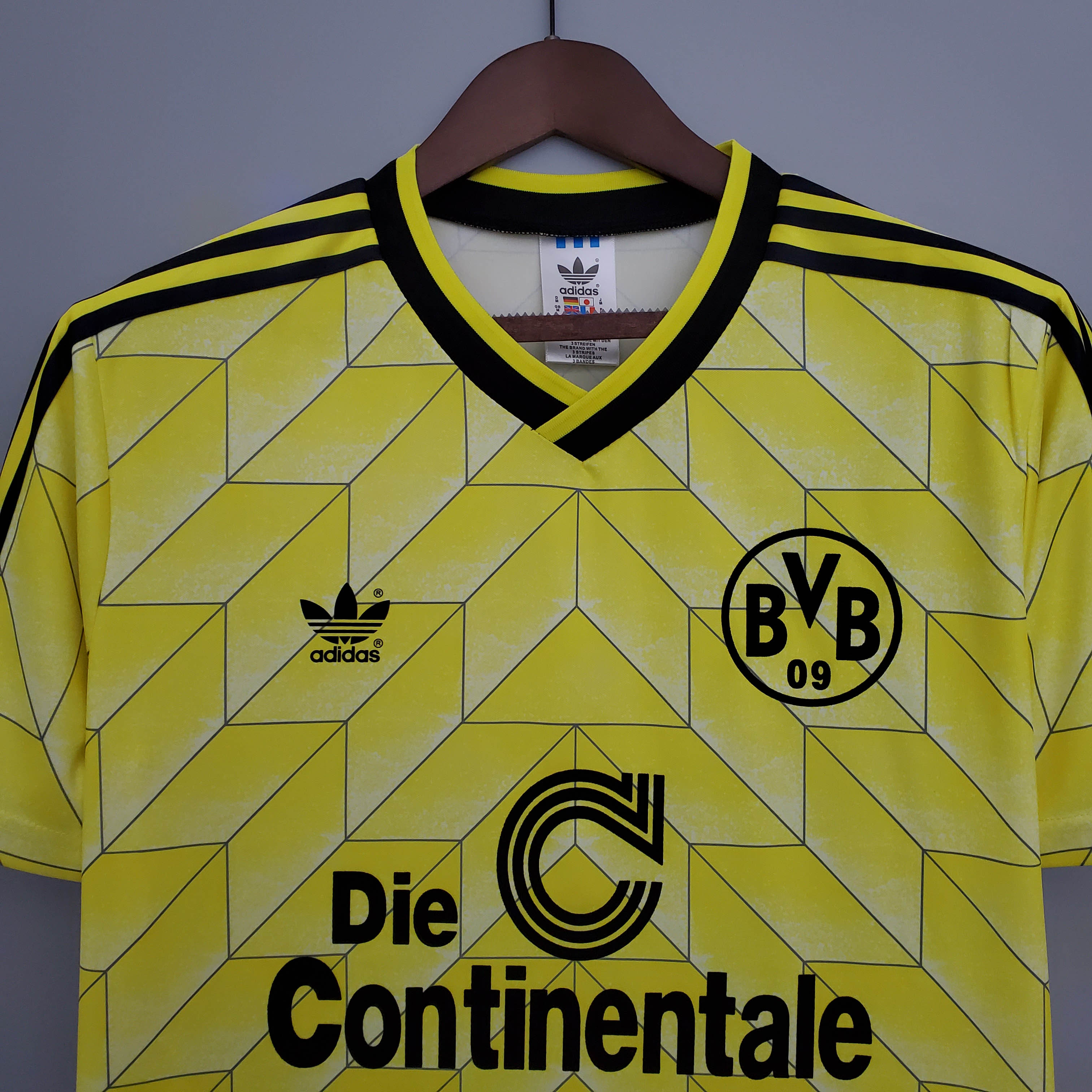 1988/1989 Retro Dortmund Heim Fußballtrikot – Bild 3