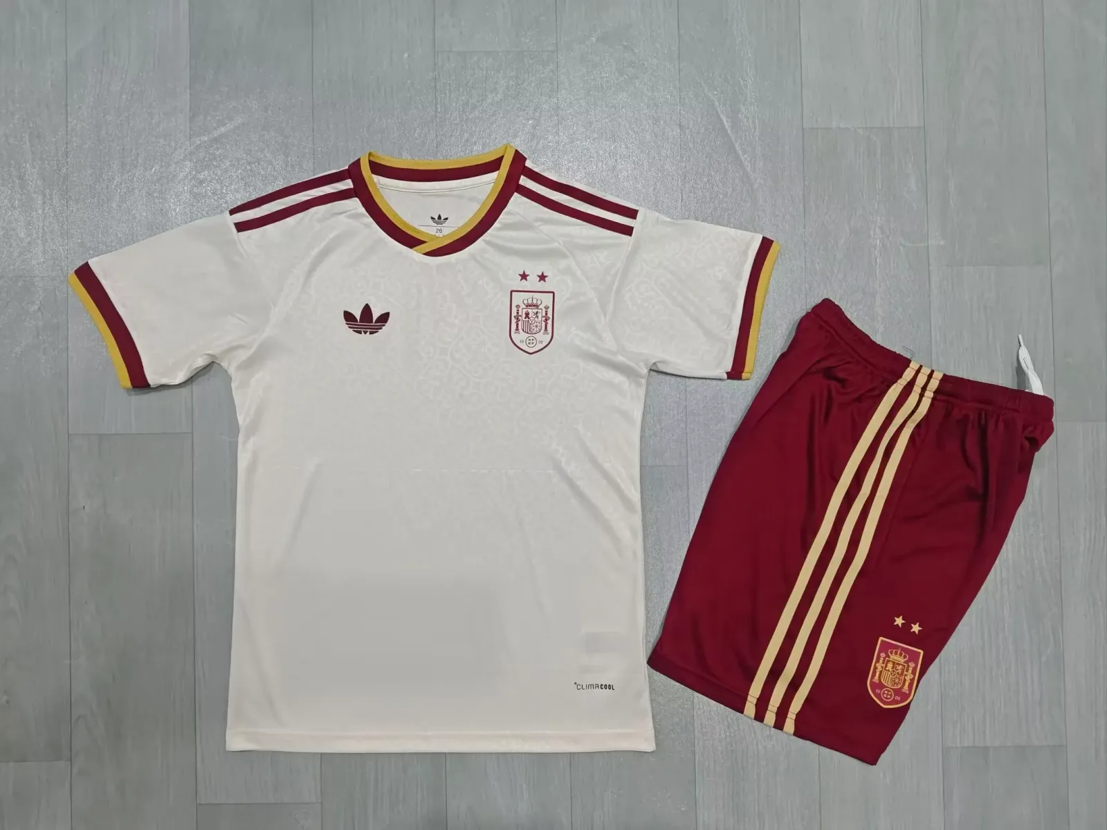 2026 Spanien Auswärts Fußballtrikot 1:1 Thai-Qualität Kindergröße