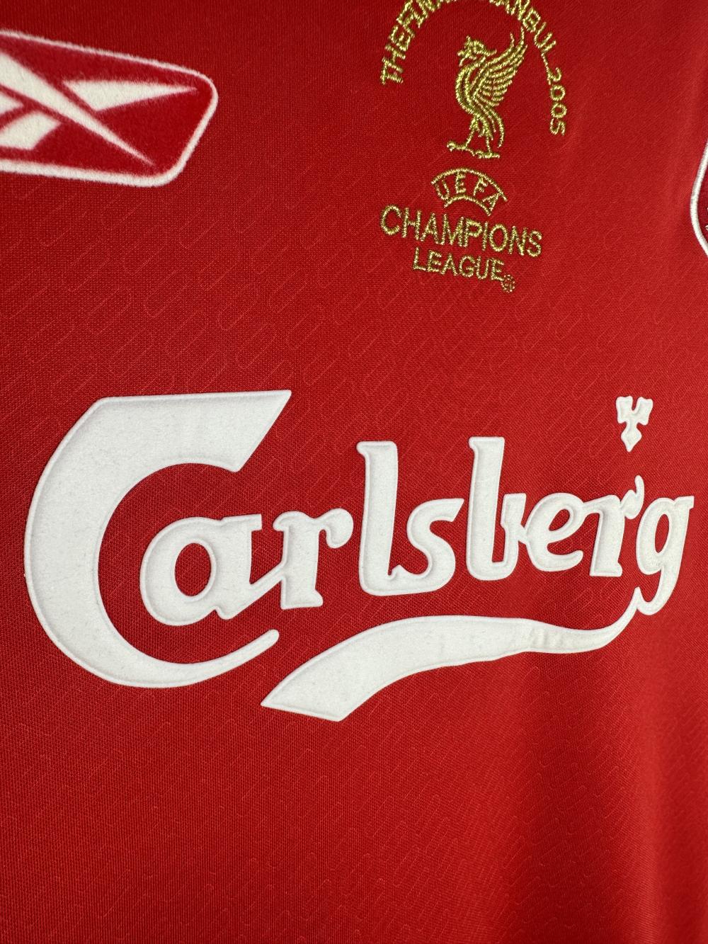 2004/2005 Retro Liverpool FC Home Football Jersey Long Sleeve 1:1 Thai Quality - Image 4