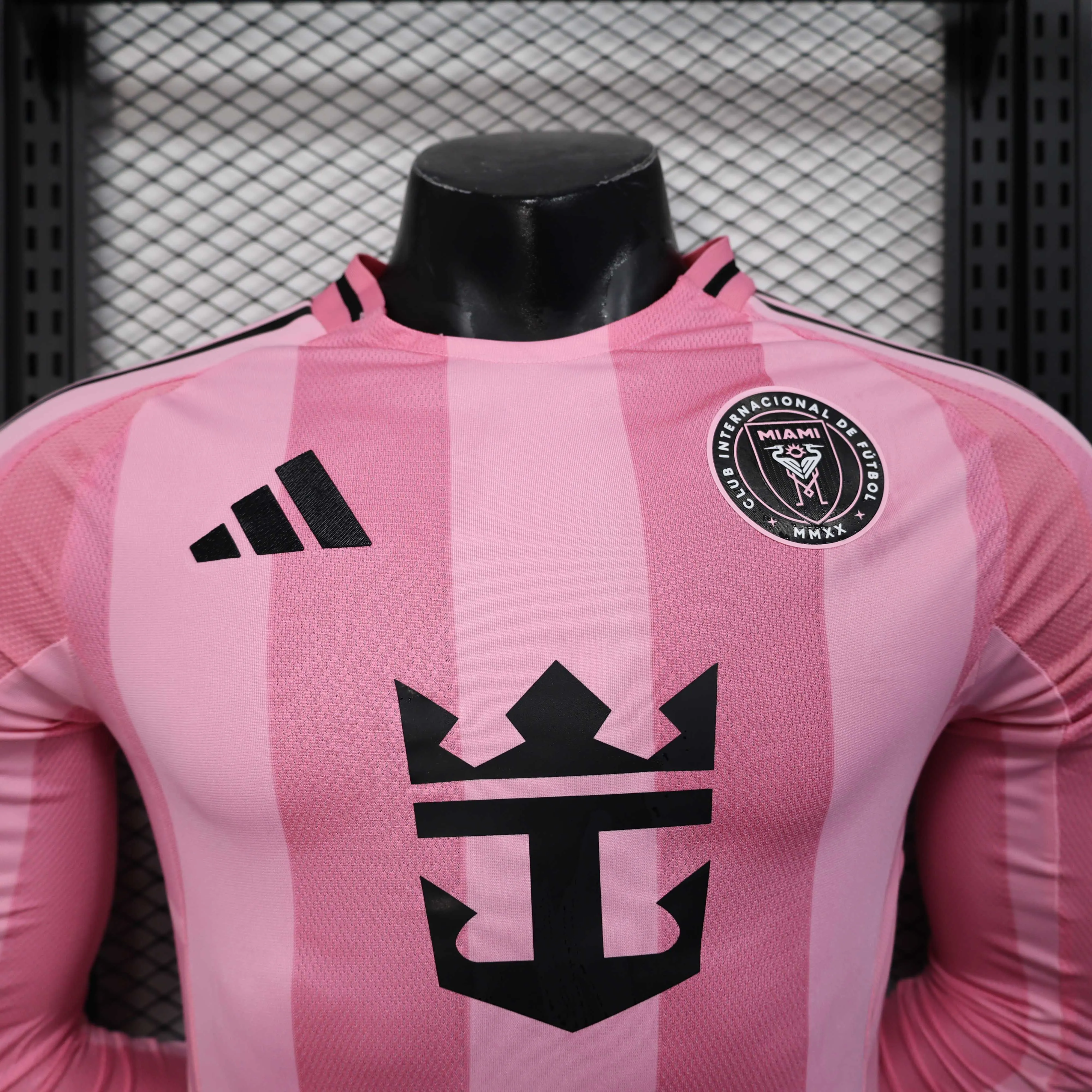 2025/2026 Long Sleeve Inter Miami Home Player Version Football Jersey 1:1 Thailand Quality - Image 3