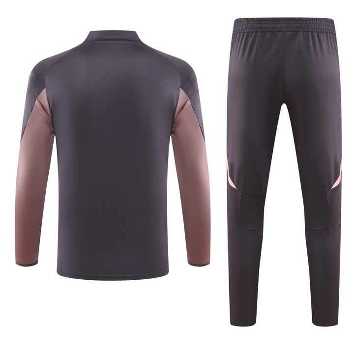 2024/2025 Arsenal Survêtement demi-zip Violet Maillot de football Qualité thaï 1:1 Ensemble – Image 3