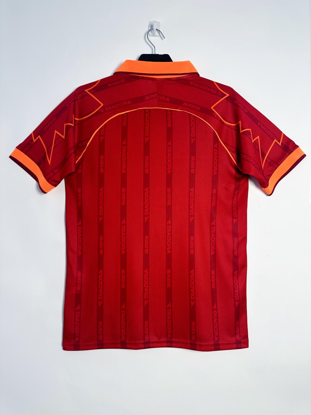 1999-2000 Retrô Roma Fora Camisa de futebol Qualidade tailandesa 1:1 - Image 2