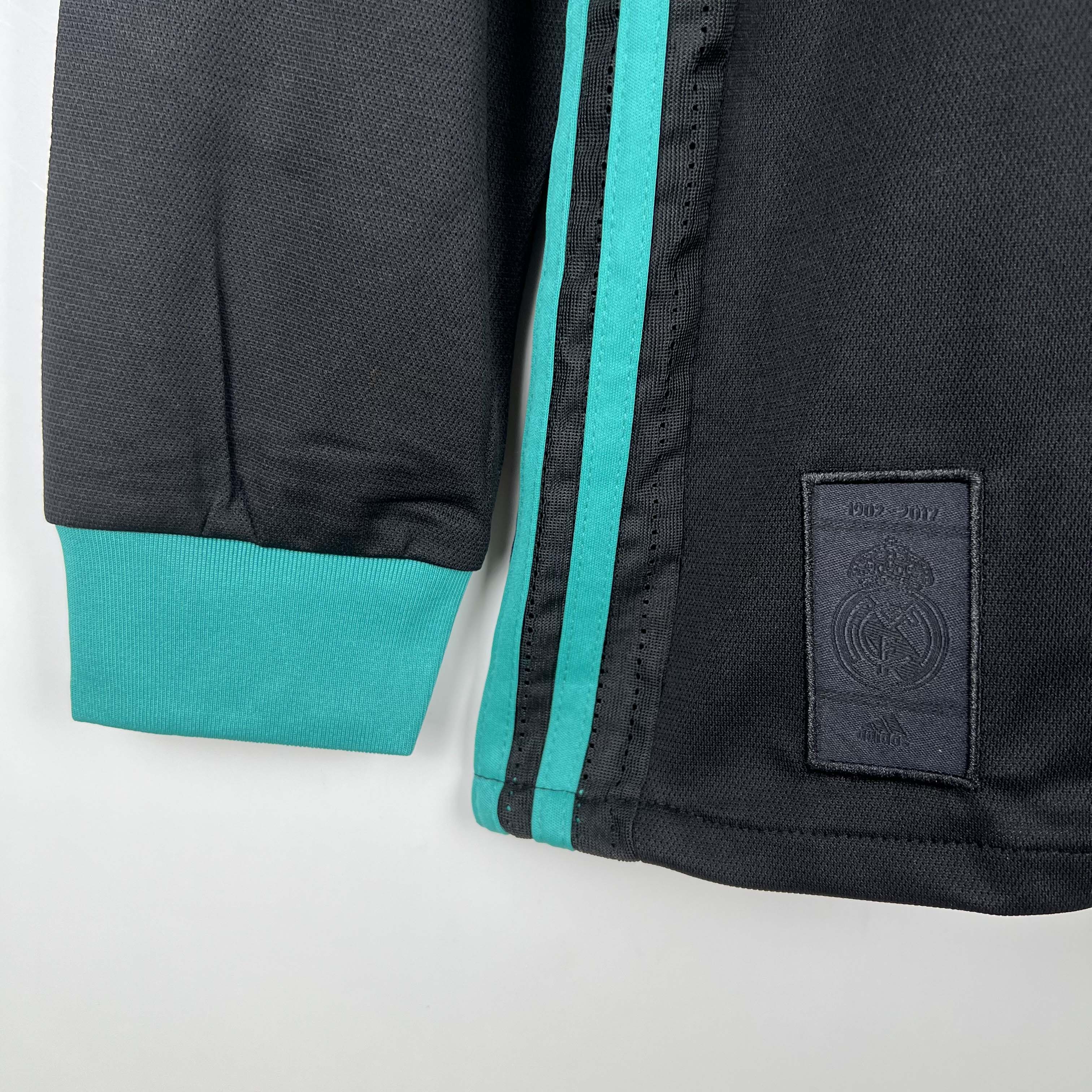 2017/2018 Rétro Manches longues Real Madrid Extérieur Maillot de football1:1 Qualité thaï – Image 8