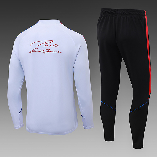2026/2027 Psg Paris Saint-Germain Half-Pull Белый With A Красный Chest Emblem Футбольная футболка Тайское качество 1:1 Набор — изображение 2