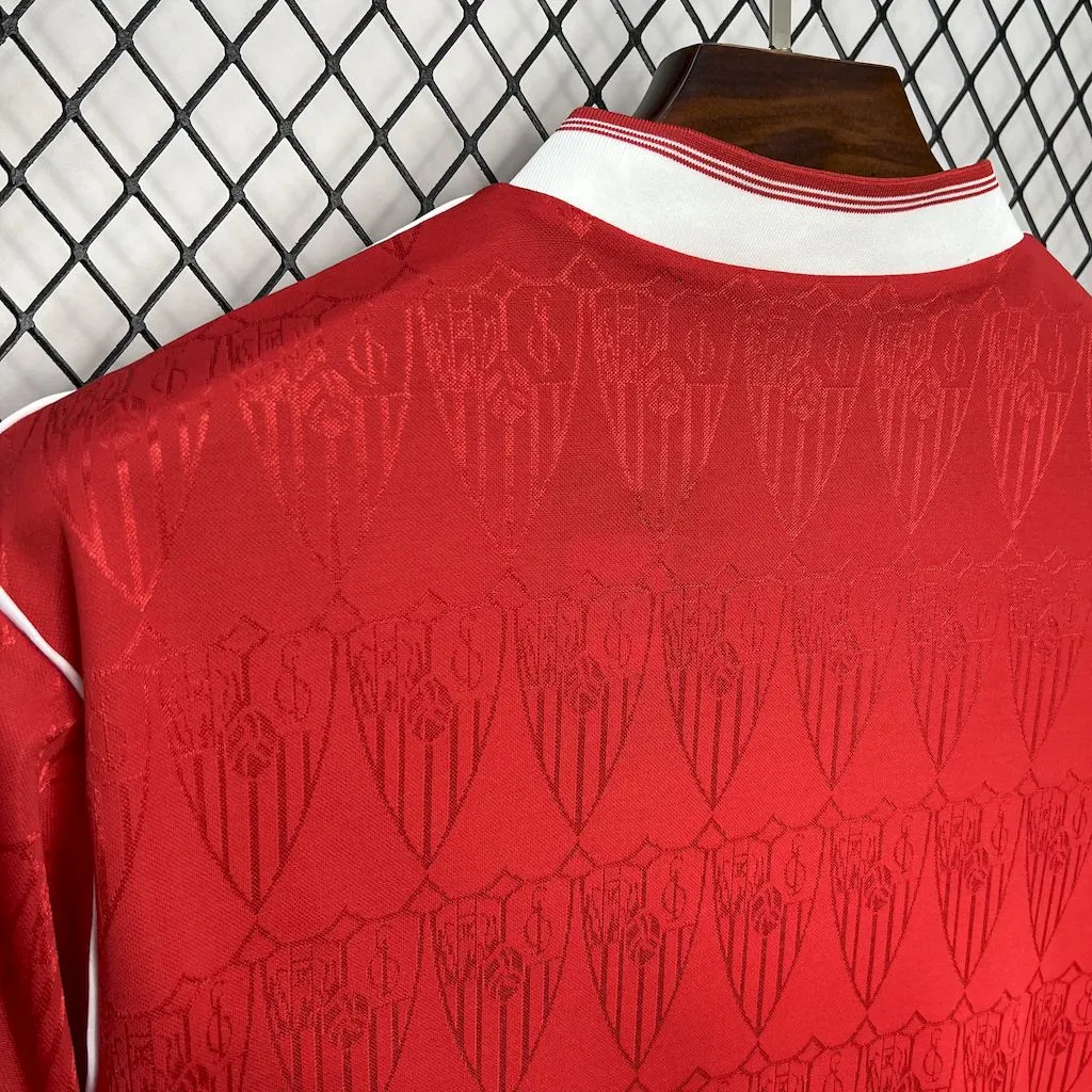 1991/1992 Retrô Sevilla Fora Camisa de futebol Qualidade tailandesa 1:1 - Image 7