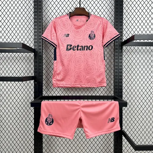 2025-2026 Porto Visitante Camiseta de fútbol Calidad tailandesa 1:1 Talla infantil