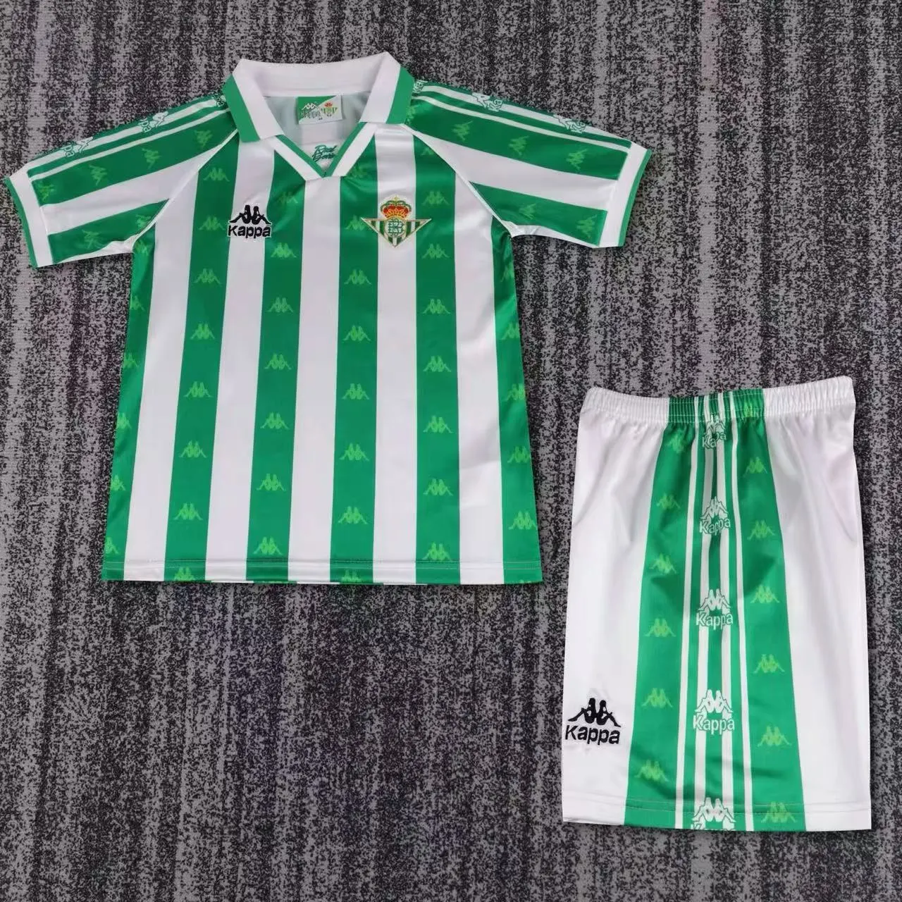 1995-1997 Retro Real Betis Domowa Koszulka piłkarska 1:1 Quality Rozmiar dziecięcy