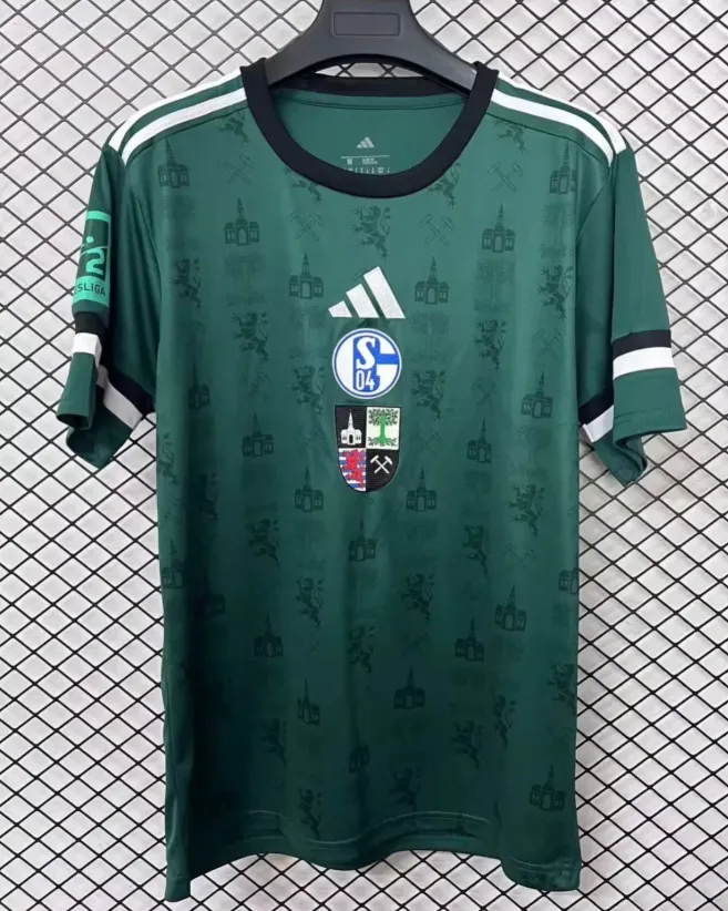 2025/2026 Schalke 04 150th Edição aniversário Camisa de futebol Qualidade tailandesa 1:1
