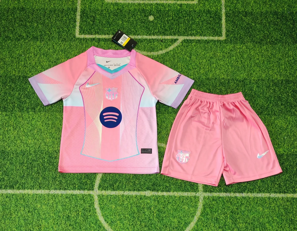 2025/2026 Barcelona Roze Speciale editie Voetbalshirt 1:1 Thaise kwaliteit Kindermaat