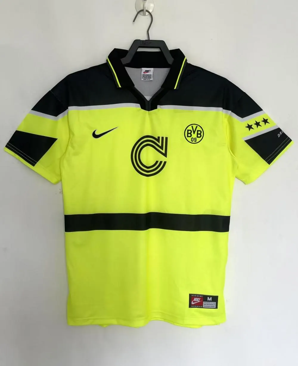 1996-1997 Retro Dortmund Heim Fußballtrikot 1:1 Thai-Qualität