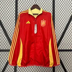 2024 西班牙 双面 风衣 (红色-黄色)足球球衣 1:1 泰版品质 - 图片 3