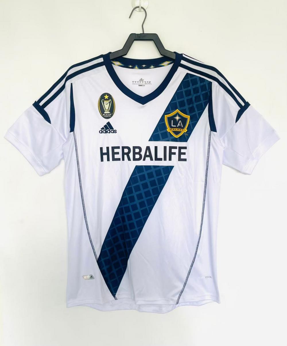 2012 Retrô LA Galaxy Casa Camisa de futebol Qualidade tailandesa 1:1