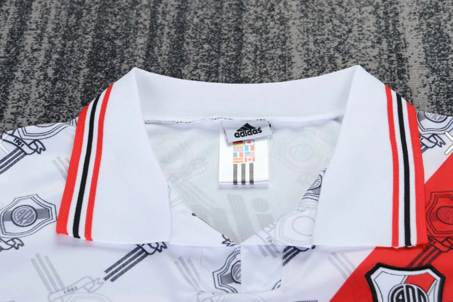 1996/1997 Retrô River Plate Casa Camisa de futebol Qualidade tailandesa 1:1 Tamanho infantil - Image 3