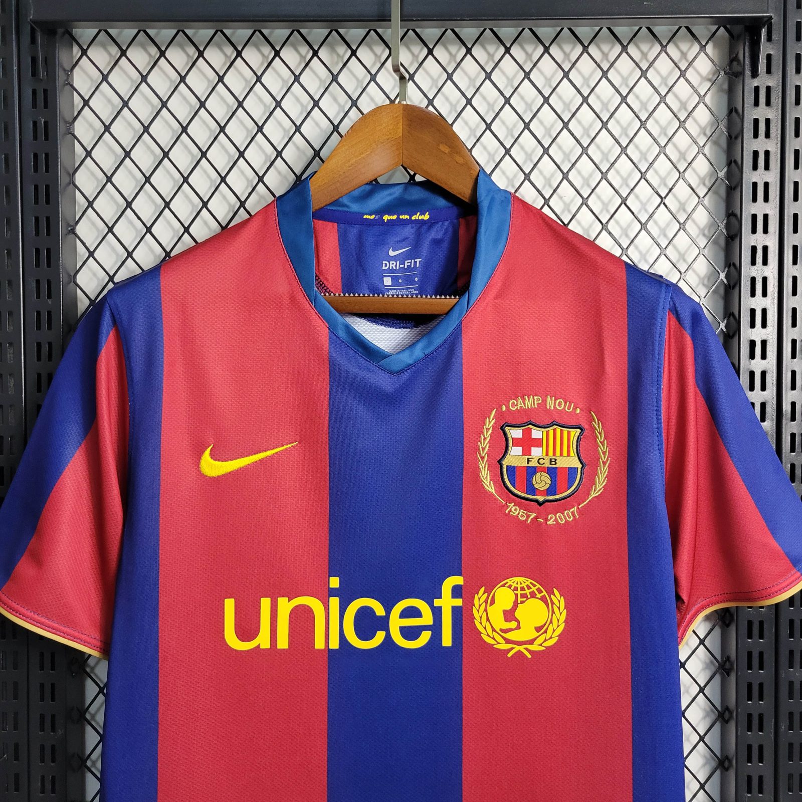 Retro Barcelona Fußballtrikot Heim 2007/2008 1:1 Thai-Qualität – Bild 4