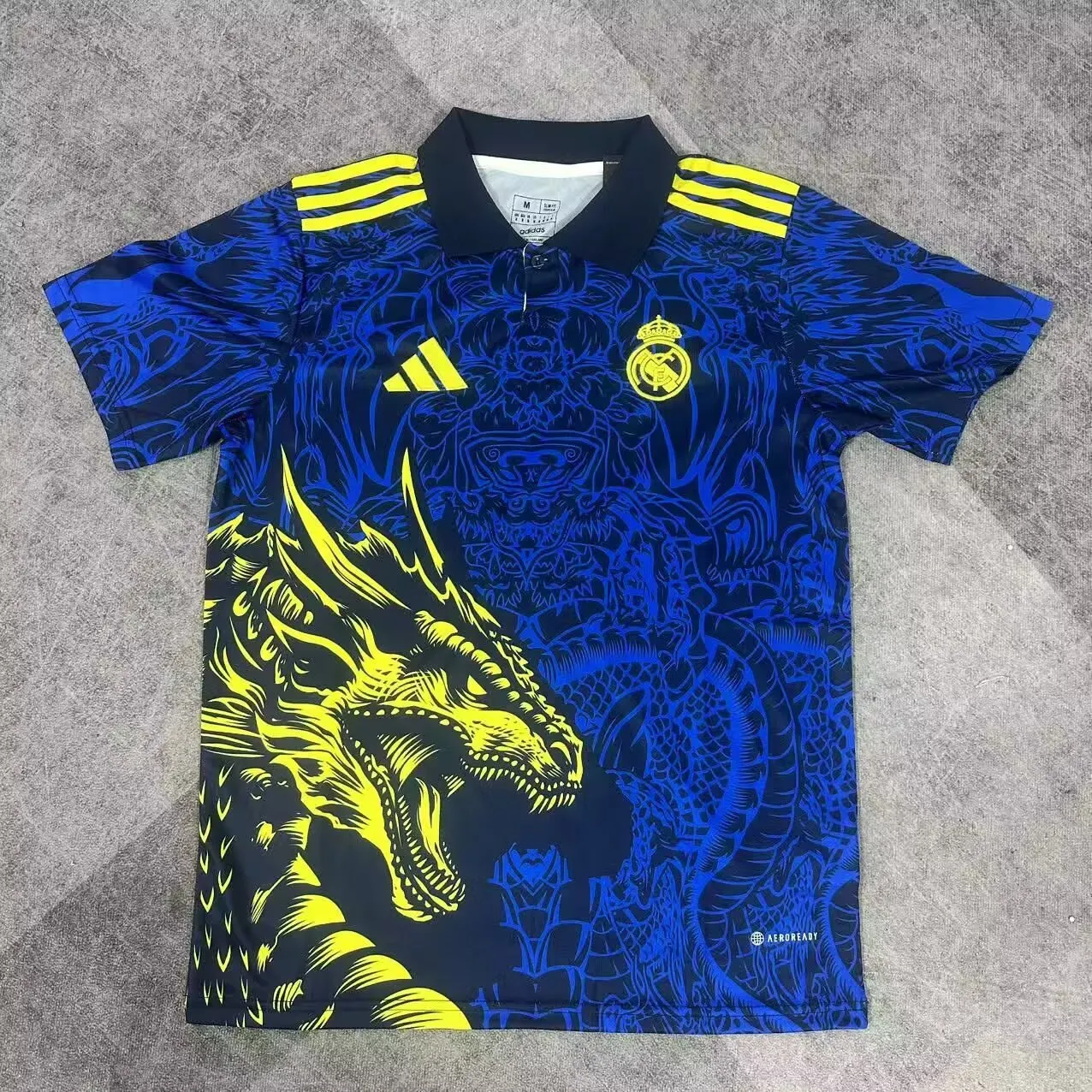 2025/2026 Real Madrid Blue Dragon pattern Special Edition Football Jersey 1:1 Thai quality