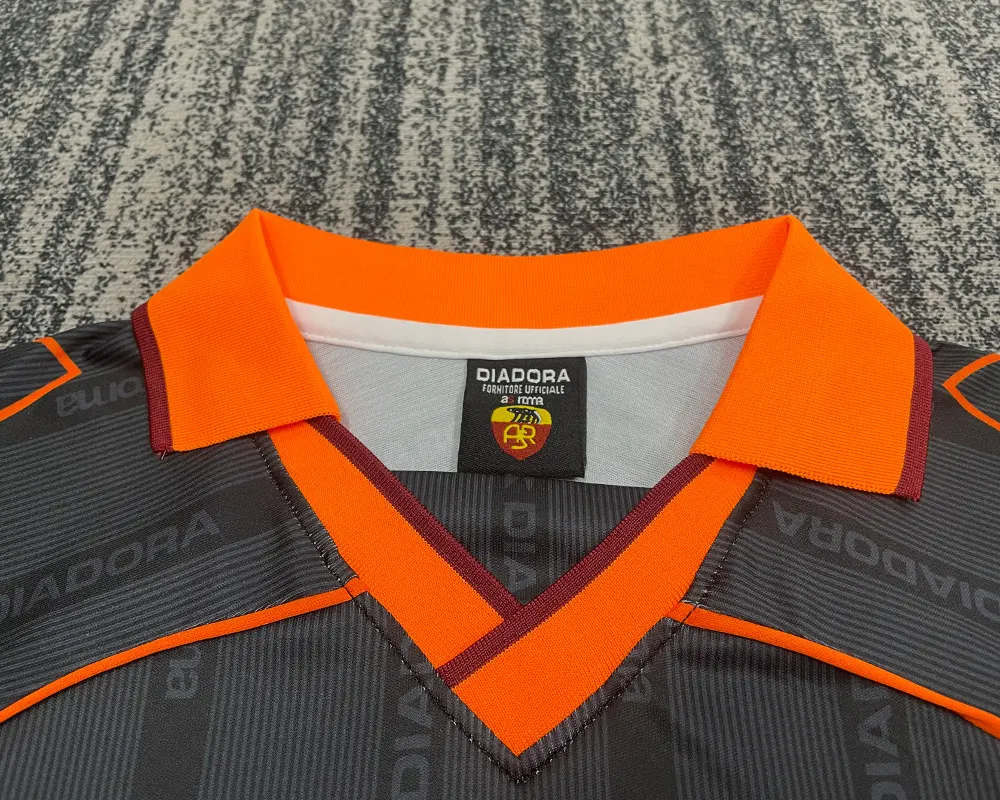 1999/2000 Retro Roma Wyjazdowa Koszulka piłkarska Jakość tajska 1:1 Rozmiar dziecięcy - obrazek 3