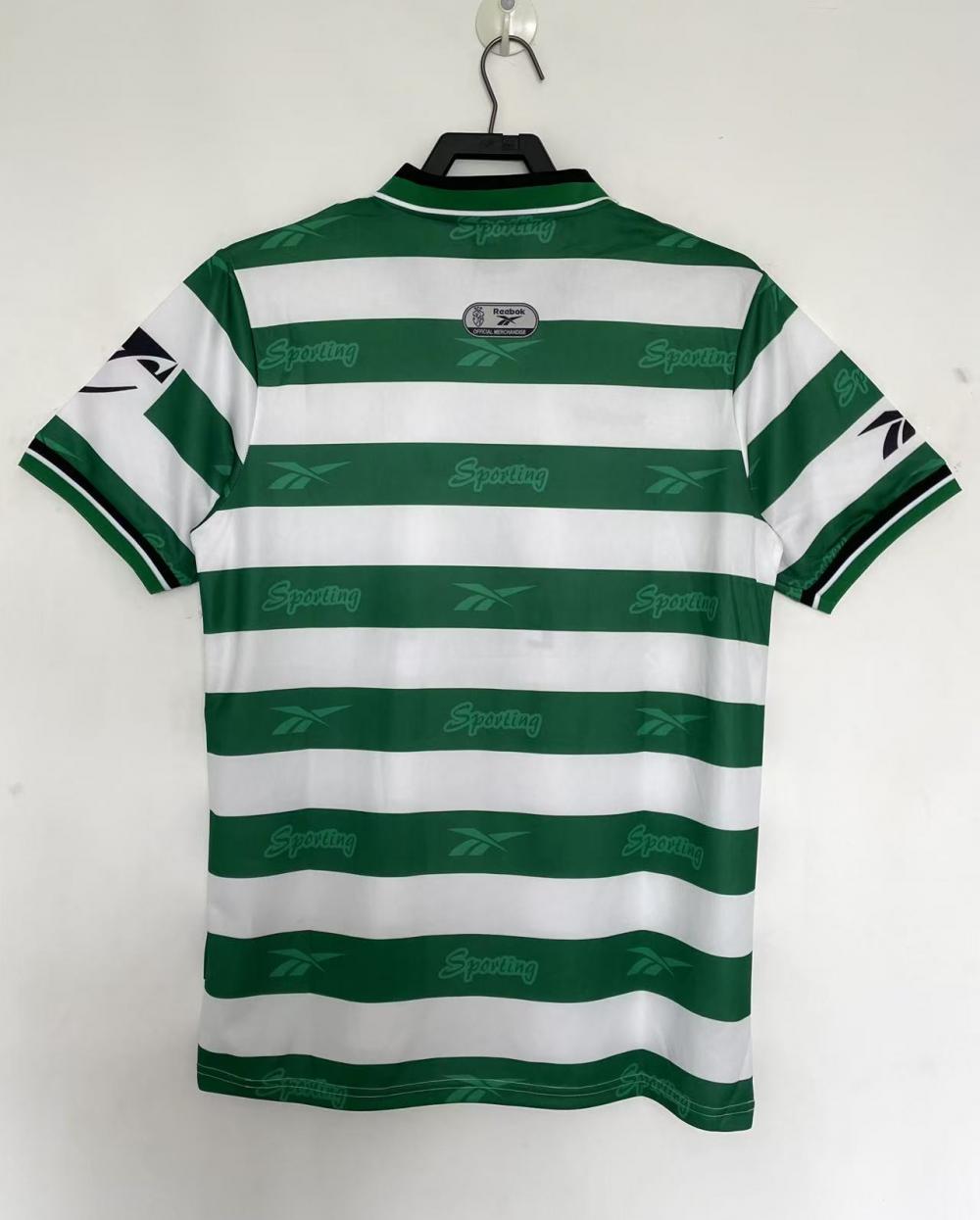 1999/2000 Retro Sporting Lisbon İç saha Futbol forması 1:1 Tayland kalitesi - Görsel 2