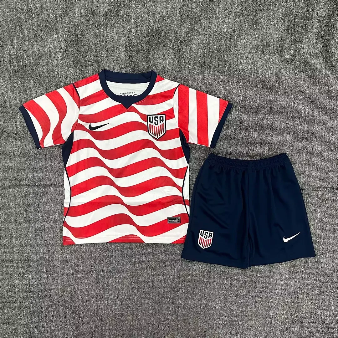 2026 United States National team Home Football Shirt 1:1 Thai Quality Kids Size