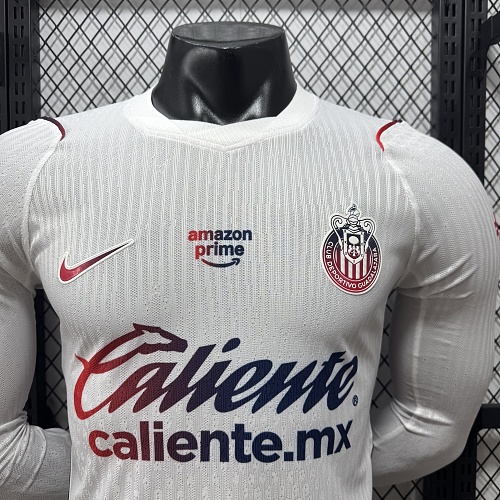 2026/2027 Lange mouw Spelersversie Chivas Uit Voetbalshirt 1:1 Thaise kwaliteit - Afbeelding 5