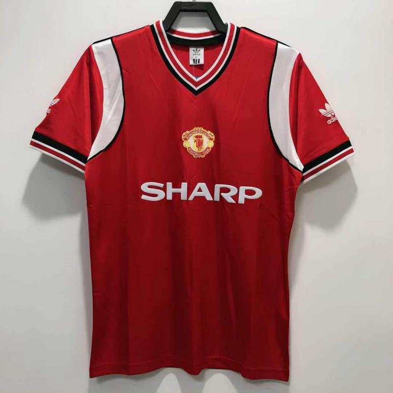 1985 Retro Manchester United Local Camiseta de fútbol Calidad tailandesa 1:1