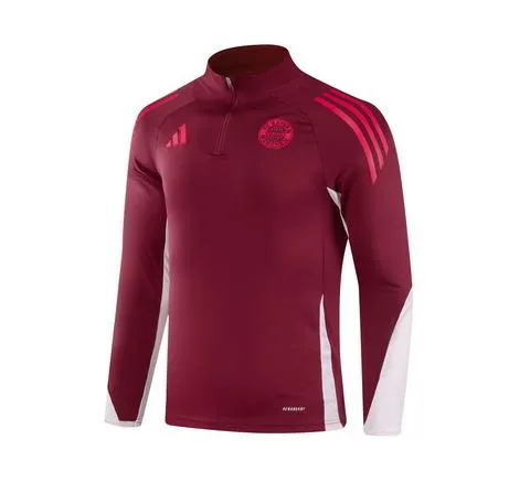 2024 Bayern Chándal media cremallera Rojo Camiseta Conjunto Calidad tailandesa 1:1 - Imagen 4