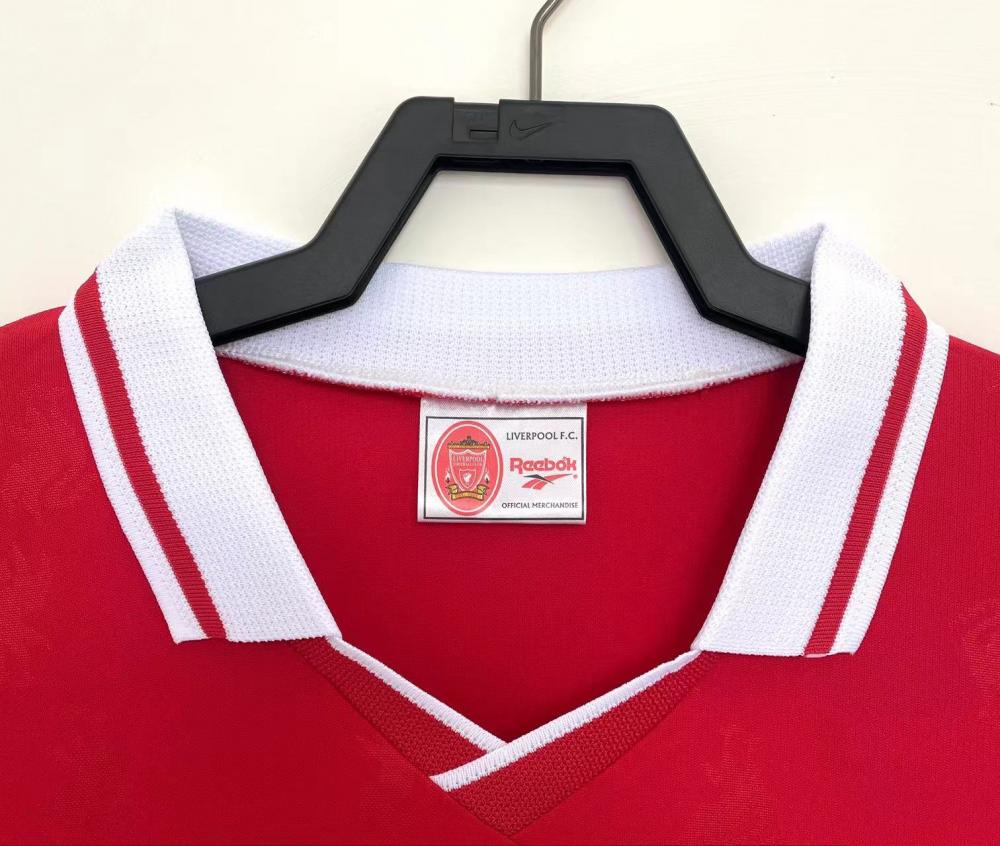 1996/1997 Retro Liverpool Home Football Jersey Long Sleeve 1:1 Thailand Quality - Image 4