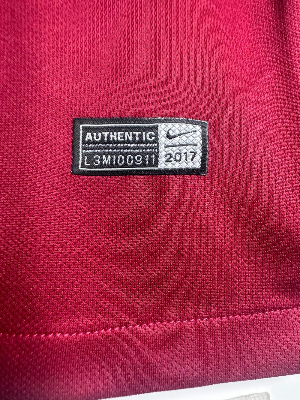 2017-2018 Retro Long Sleeve Roma Home Soccer Jersey 1:1 Thai Quality - Image 8