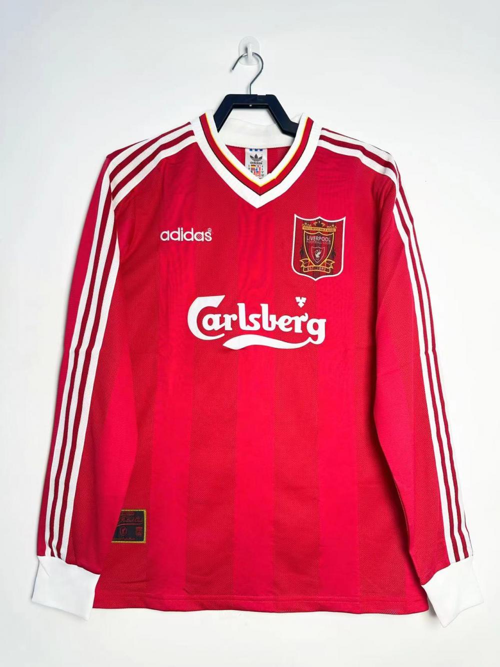 1995/1996 Retro Liverpool Home Football Jersey Long Sleeve 1:1 Thailand Quality
