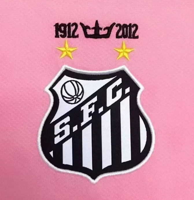 2012 Retro Santos Roze Voetbalshirt 1:1 Thaise kwaliteit - Afbeelding 5